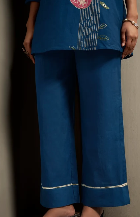 Women’s Pure Cotton Embroidered Co-Ord Set