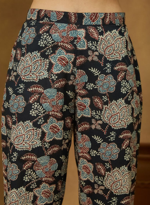 Black Floral Cotton Co-Ord Set